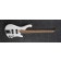 Ibanez EHB1000 Headless Bass Pearl White Matte Front Angle
