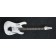 Ibanez JEMJR-WH White Steve Vai Signature Front Angle