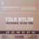 D'Addario EJ32 Folk Nylon, Ball End, Silver Wound/Black Nylon Trebles Back