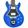 LAG RR1500 Roxane Racing French Blue Guitar