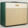 Marshall Design Store 1974CX Speaker Cabinet Dark Green / Cream Front Angle