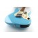 MOOER GTRS S801 Intelligent Guitar - Sonic Blue, Roasted Maple Body Angle