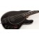 Music Man Dark Ray Obsidian Black Roasted Maple Ebony Body Angle