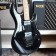 Music Man BFR Luke III HH Floyd Rose Black Sparkle Body Angle