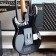 Music Man BFR Luke III HH Floyd Rose Black Sparkle Body Back Angle