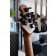 Music Man BFR Luke III HH Floyd Rose Black Sparkle Headstock Back