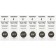 MusicNomad 6 Piece Electric Guitar Diamond Coated Nut File Set With Case, Light Strings MN668 Chart