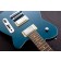 Reverend Charger RA Transparent Turquoise Flame Maple Body Detail