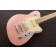 Reverend Double Agent OG LE Orchid Pink, Roasted Maple Body Angle 2