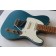 Reverend Pete Anderson Eastsider S Satin Deep Sea Blue Roasted Maple Transit Damage Body Angle
