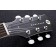 Reverend Roundhouse Trans Black Headstock