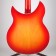 Rickenbacker 90th Anniversary 4005XC Amber Fireglo Body Back