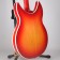 Rickenbacker 90th Anniversary 4005XC Amber Fireglo Body Back Angle