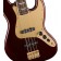 Squier 40th Anniversary Jazz Bass Gold Edition Ruby Red Metallic Body Detail