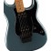 Squier Contemporary Stratocaster HH FR Roasted Maple Fingerboard Black Pickguard Gunmetal Metallic Body Detail