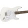 Squier FSR Affinity Stratocaster Arctic White With Pearloid Pickguard Body Angle