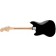 Squier FSR Bullet Competition Mustang HH Black with Shoreline Gold Stripes Back