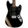 Squier FSR Bullet Competition Mustang HH Black with Shoreline Gold Stripes Body