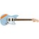 Squier FSR Bullet Competition Mustang HH Daphne Blue with Competition Orange Stripes Front