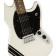 Squier FSR Bullet Competition Mustang HH Arctic White With Black Stripes Body Detail