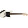 Squier FSR Bullet Competition Mustang HH Arctic White With Black Stripes Front