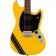 Squier FSR Bullet Competition Mustang HH Graffiti Yellow with Black Stripes Body