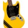 Squier FSR Bullet Competition Mustang HH Graffiti Yellow with Black Stripes Body Detail
