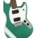 Squier FSR Bullet Competition Mustang HH Sherwood Green Olympic White Stripes Body Detail