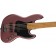 Squier FSR Contemporary Active Jazz Bass HH V Burgundy Satin Roasted Maple Body Angle