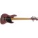 Squier FSR Contemporary Active Jazz Bass HH V Burgundy Satin Roasted Maple Front