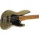 Squier FSR Contemporary Active Jazz Bass HH V Olive Satin Roasted Maple Body Angle