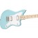 Squier Mini Jazzmaster HH Daphne Blue Body Angle