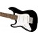 Squier Mini Stratocaster Left-Handed Black Body Angle