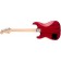 Squier Paranormal Strat-O-Sonic Black Pickguard Crimson Red Transparent Back