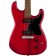 Squier Paranormal Strat-O-Sonic Black Pickguard Crimson Red Transparent Body