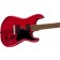 Squier Paranormal Strat-O-Sonic Black Pickguard Crimson Red Transparent Body Angle