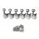 Stentor Locking Guitar Machine heads Mini 6L Chrome With Fittings