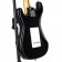 SX SST62+ 3/4 Size Electric Guitar Black Body Back Angle