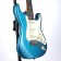 SX SST62+ 3/4 Size Electric Guitar Lake Pacific Blue Body Angle