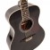 Vintage V300 Acoustic Guitar Starter Package Black Body Front Angle
