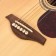 Vintage V300 Acoustic Guitar Starter Package Natural Bridge Detail
