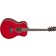 Yamaha FS-TA TransAcoustic Guitar Ruby Red Front