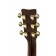 Yamaha LS6 ARE Brown Sunburst Acoustic Guitar Back of Neck