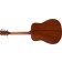 Yamaha FGX5G Red Label Acoustic Guitar Back Angle
