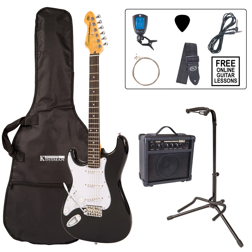Left handed shop electric guitar package
