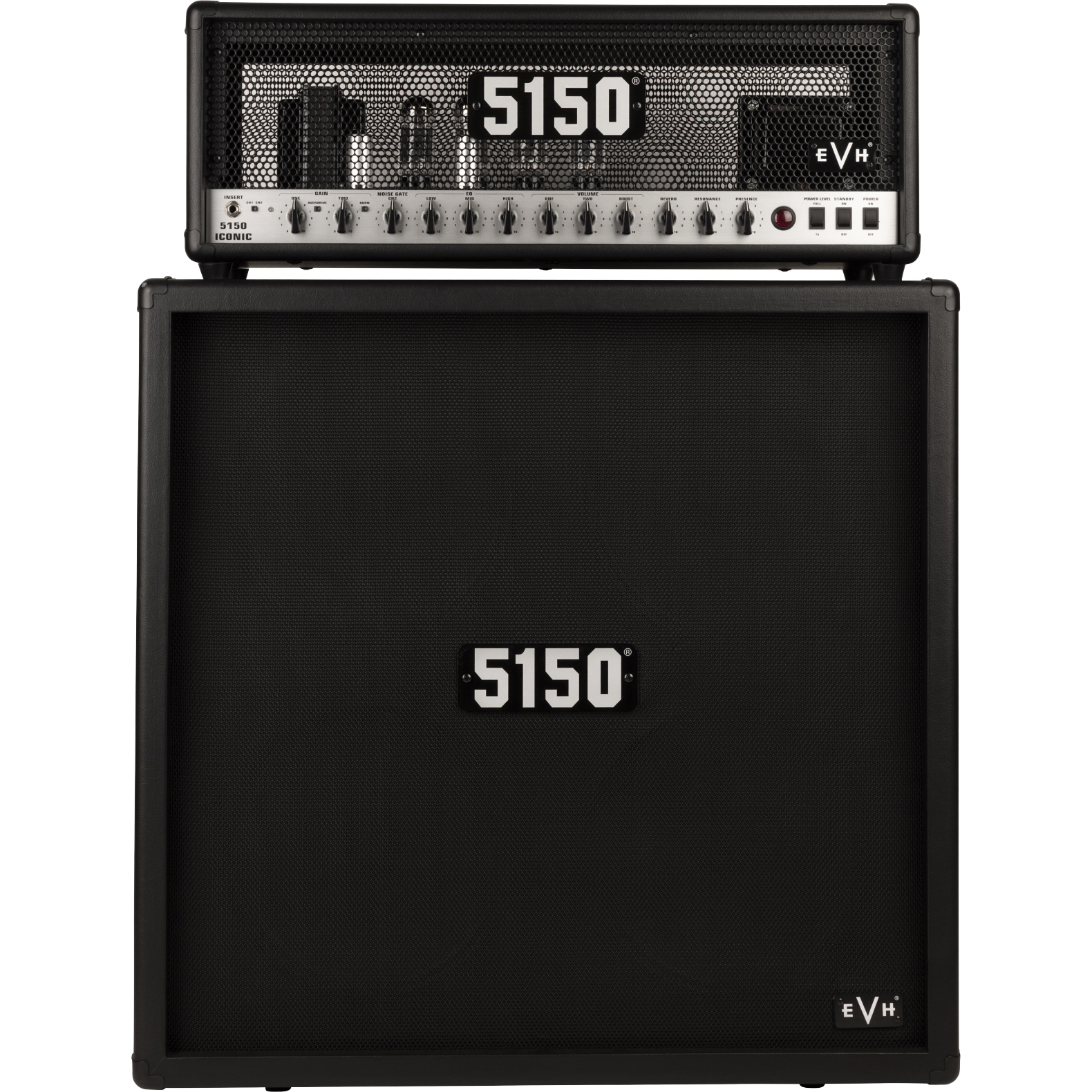 Iconic　80W　Series　Head　Black　Guitar　4x12　Half　Stack　Package　EVH　5150