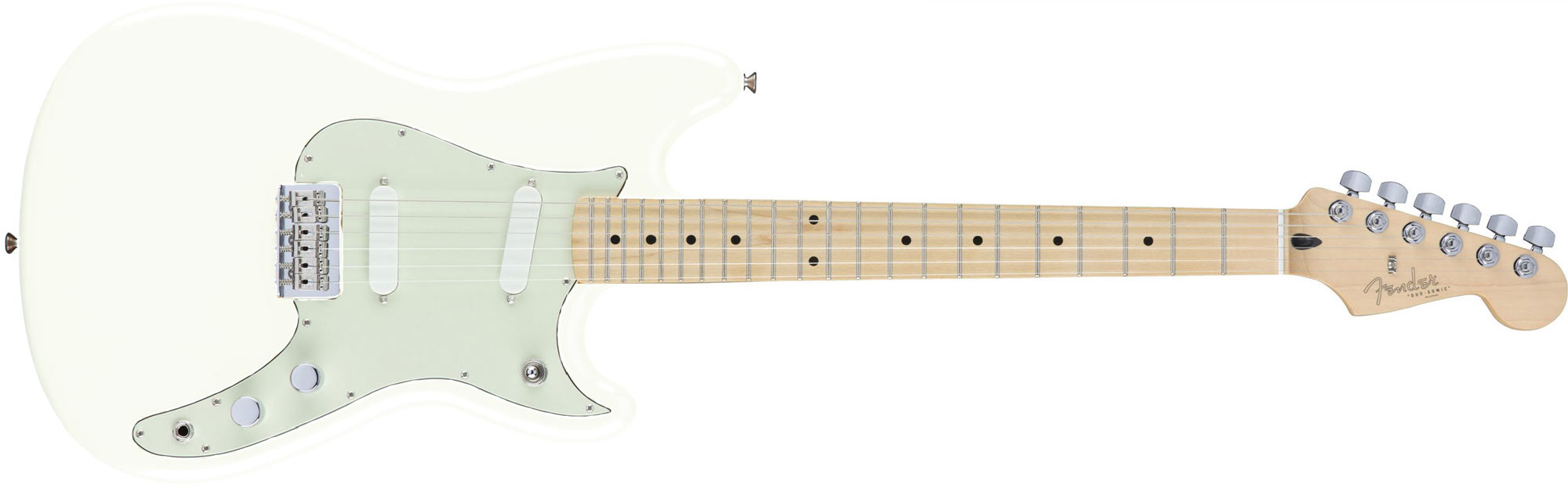 Fender Duo-Sonic Aged White Offset Guitar - Guitar.co.uk