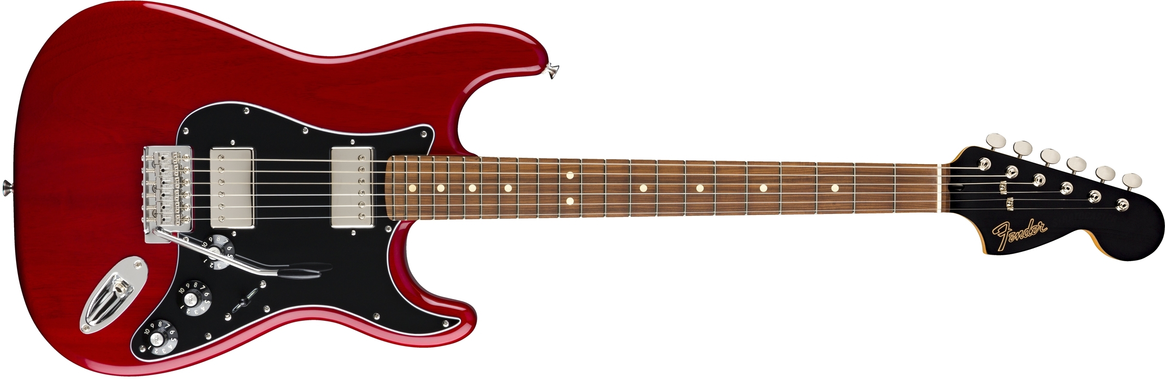 Red and online black strat