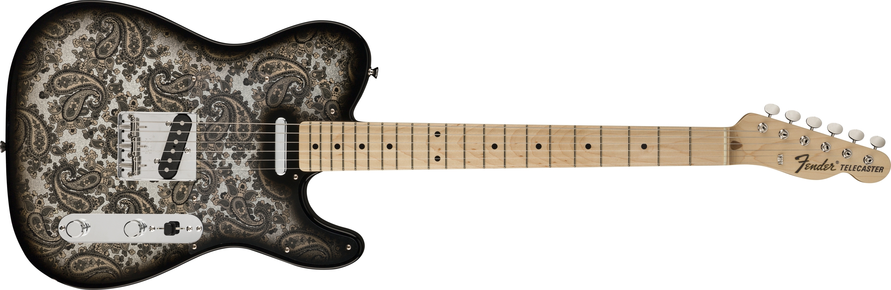 Fender black new arrivals paisley telecaster