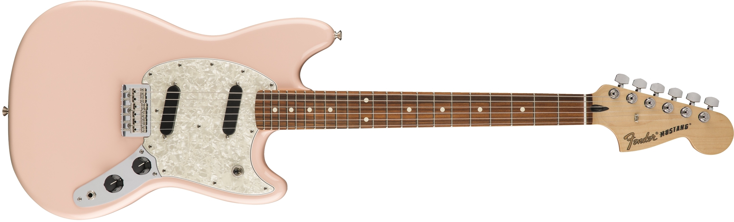 Fender Mustang Shell Pink Offset Guitar